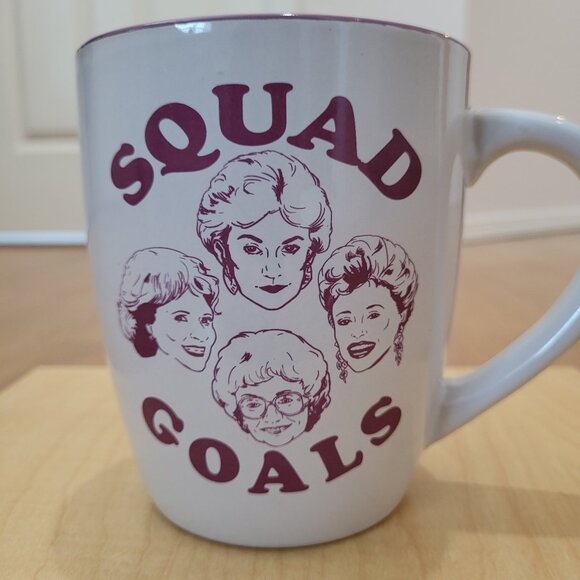 Golden Girls Mug Squad Goals 25 Oz Ceramic ABC Studios Silver Buffalo Design - Picture 1 of 16